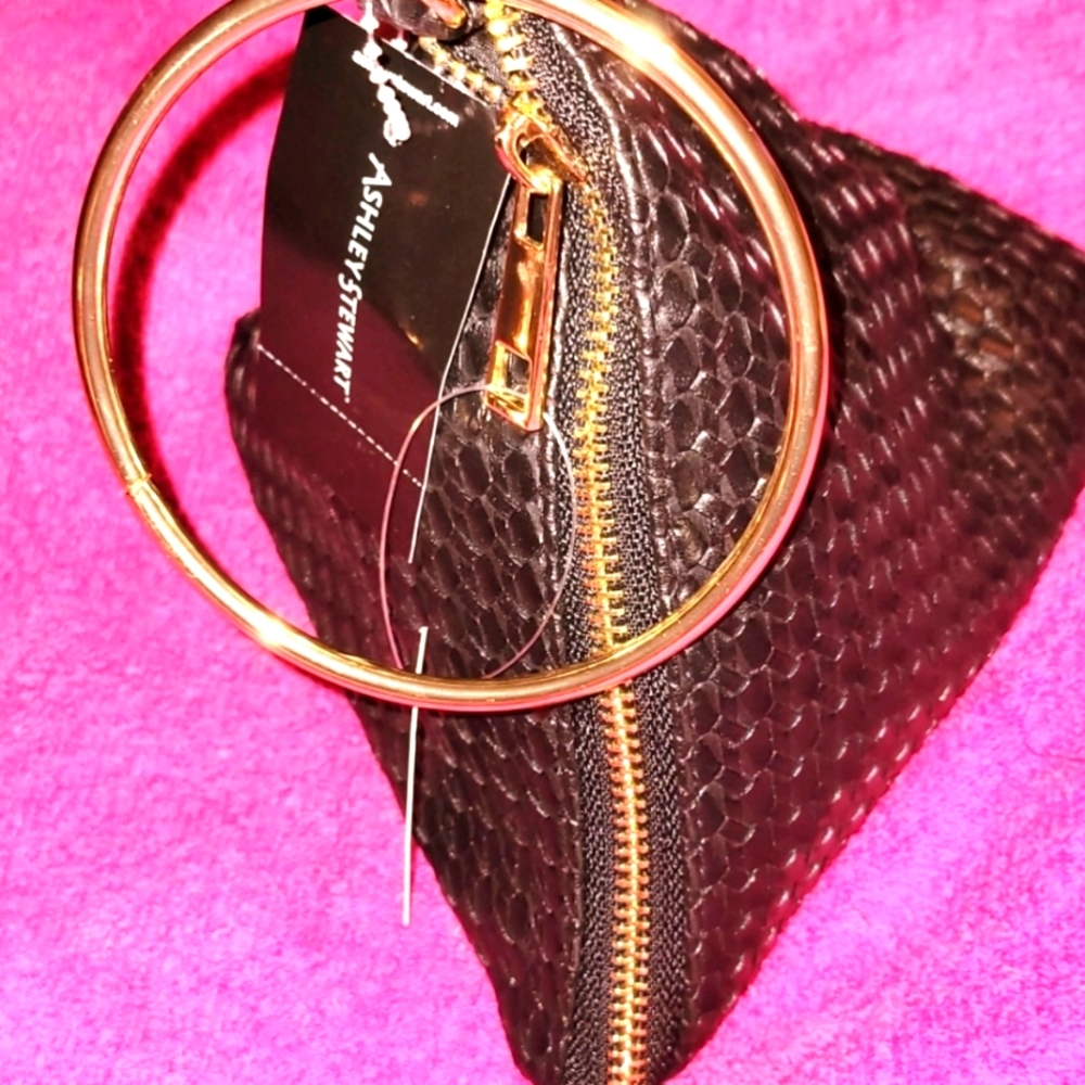 COPY - Ashley Stewart brand Black pyramid shaped purse NWT